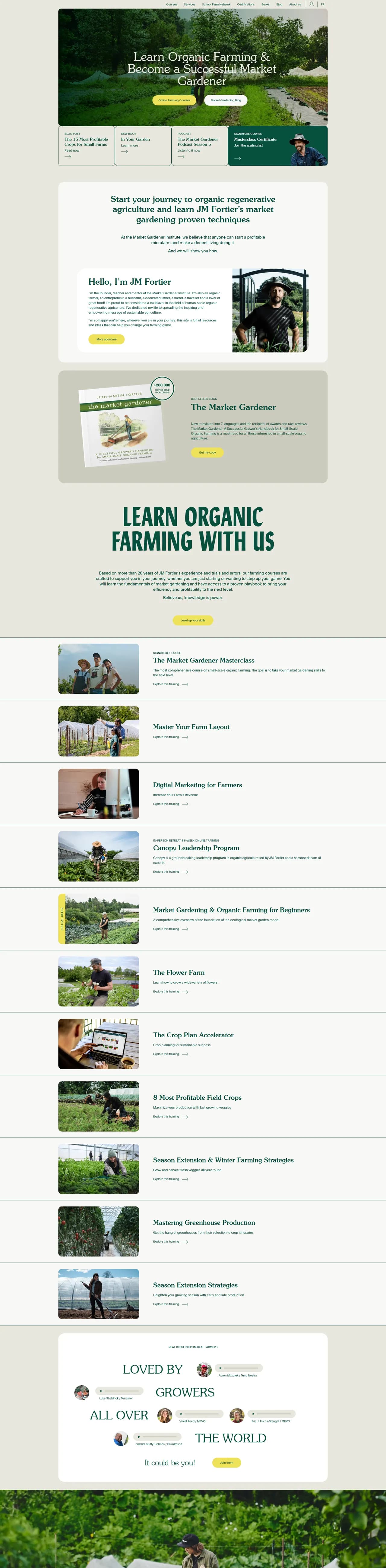 The Market Gardener website